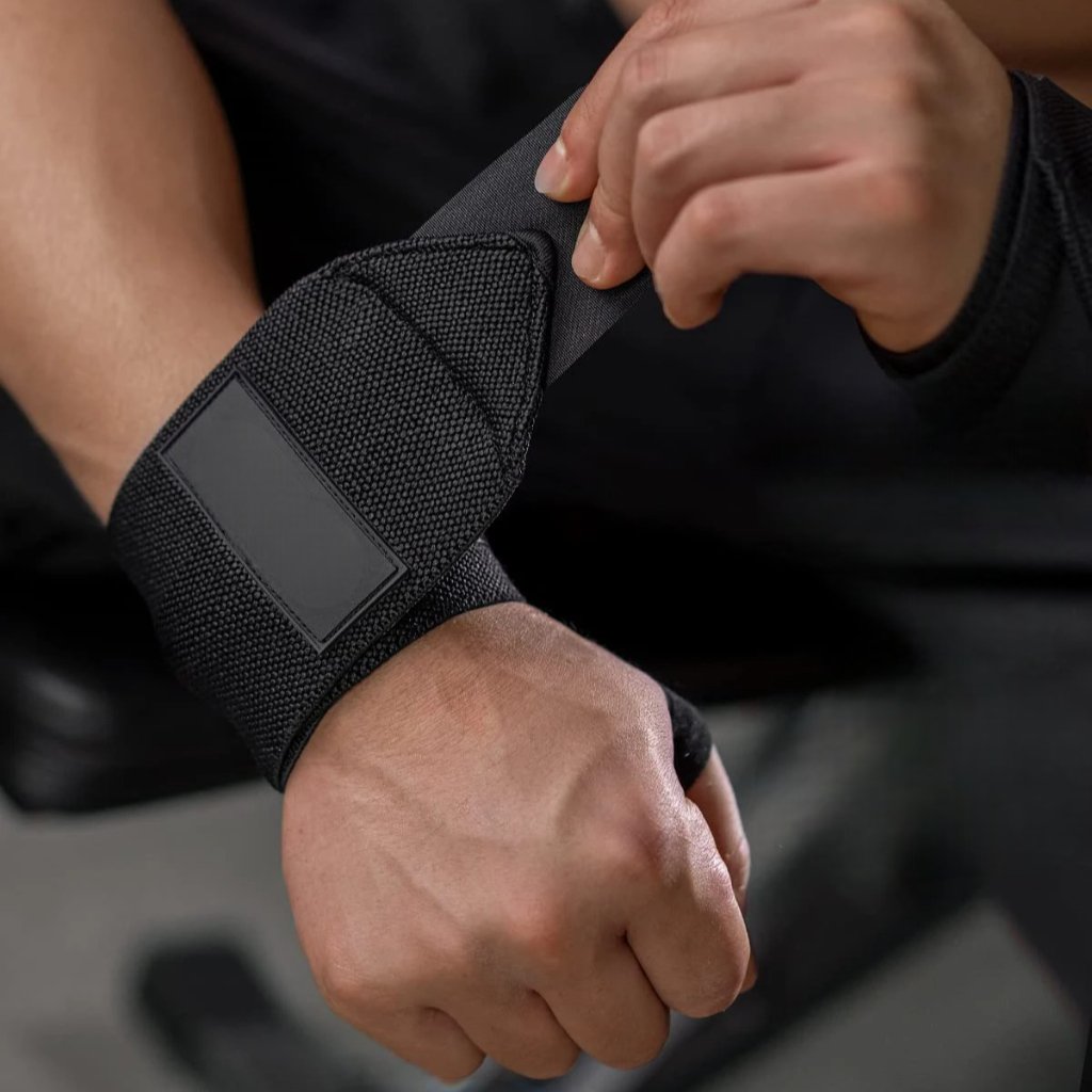 Poignet de Force - WeightLiftingWristWraps™ - Noir - Do muscu